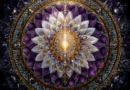 Crown chakra in Abstract