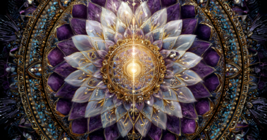 Crown chakra in Abstract