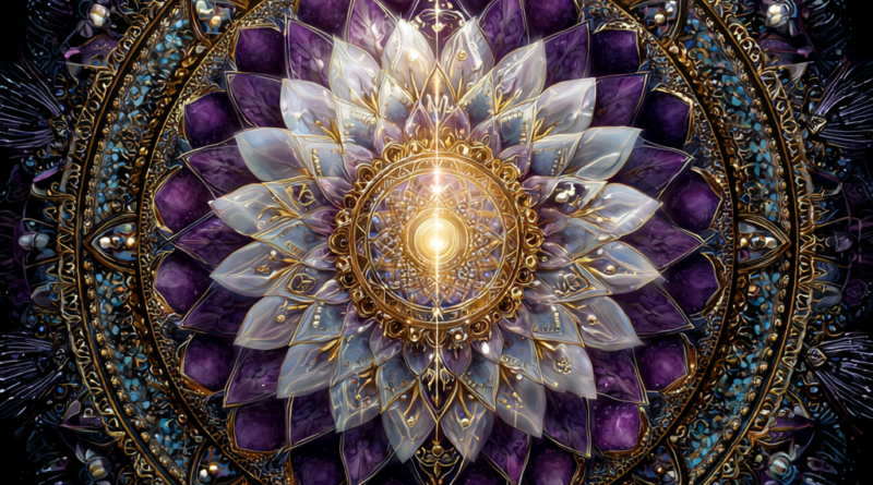 Crown chakra in Abstract