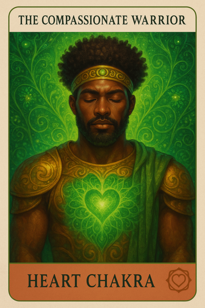 The Compassionate Warrior Oracle Card