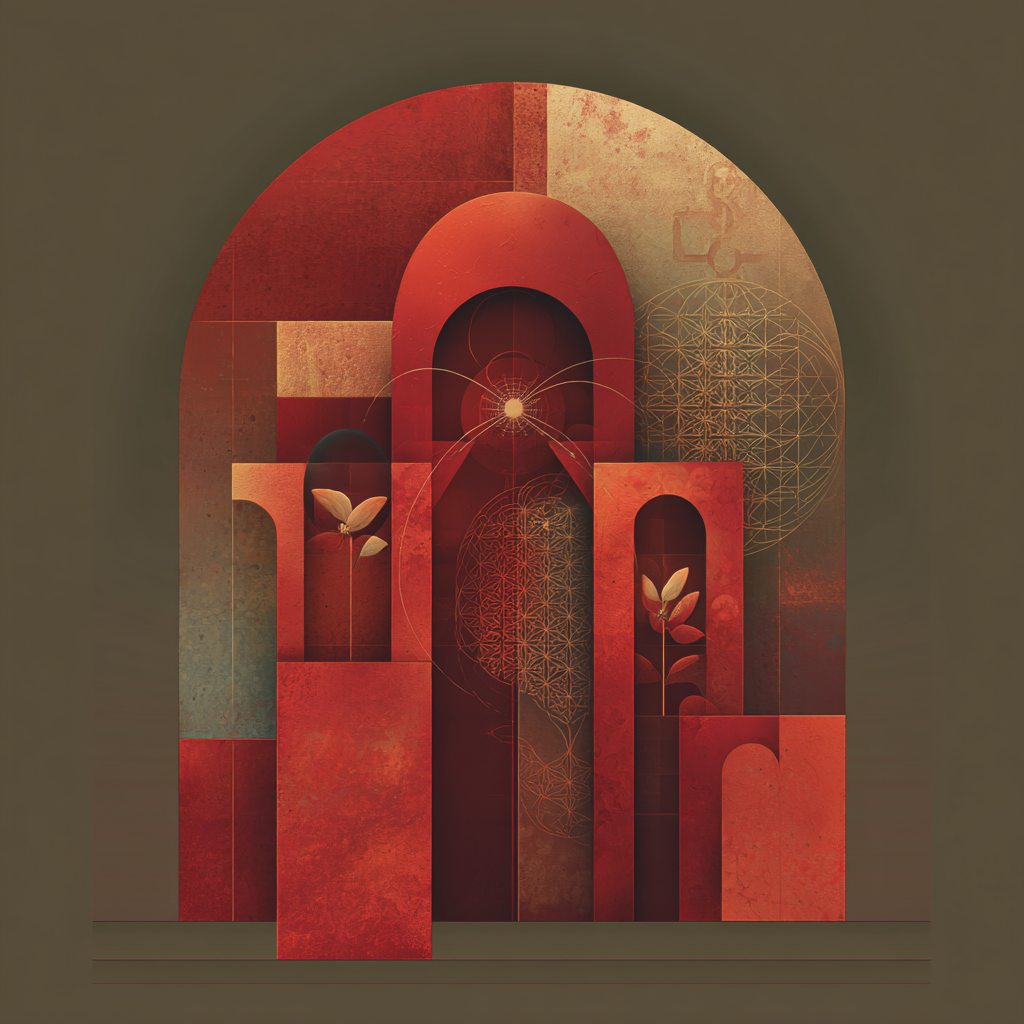 Melchizedek and Eve, Deep Red, Iron Red, Bloodstone