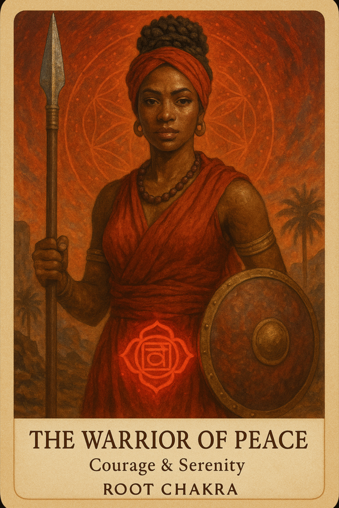 The Warrior of Peace Oracle Card