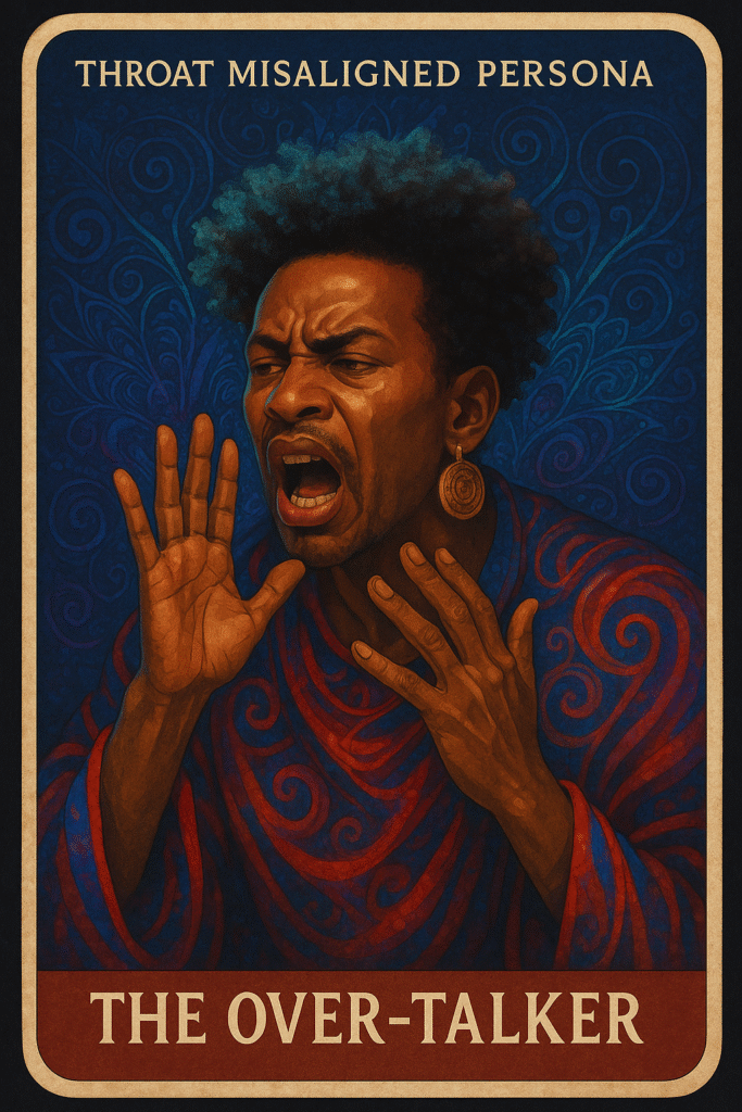 The Over-Talker Oracle Card