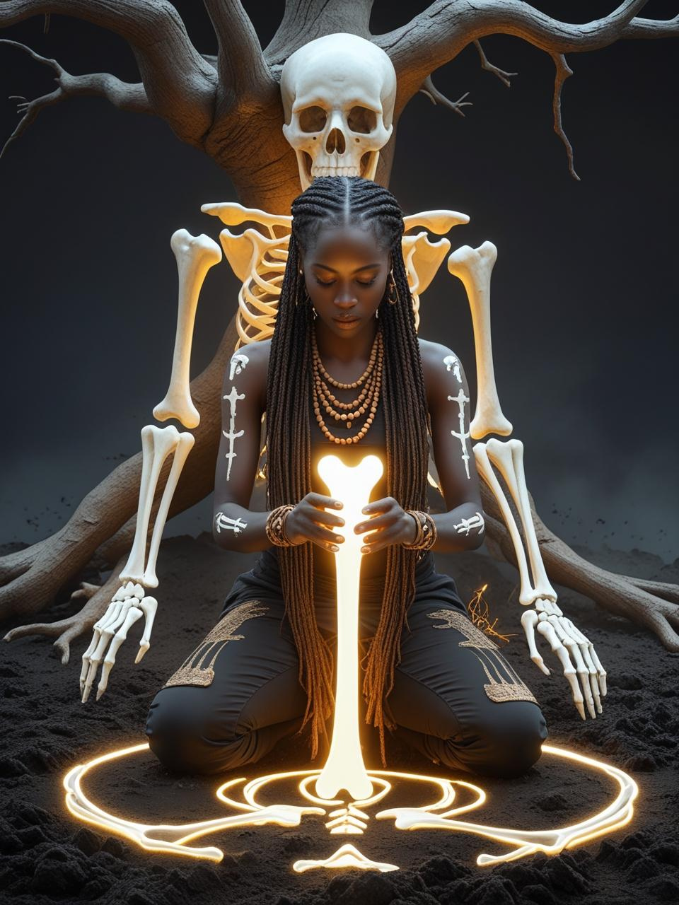 The Bone Healer Oracle Card