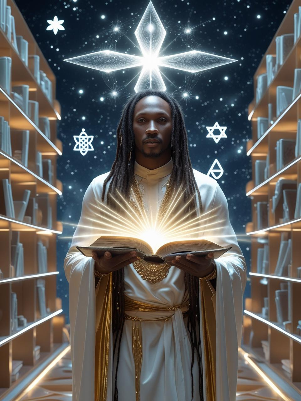 The Divine Archivist Oracle Card