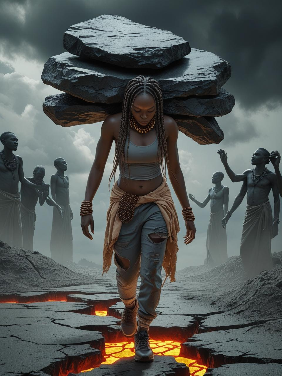 The Stone Burdened Oracle Card