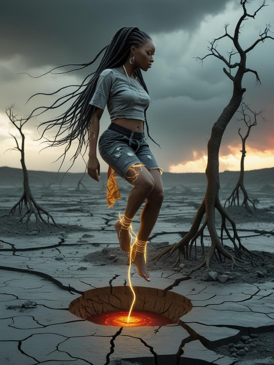 The Uprooted One Oracle Card