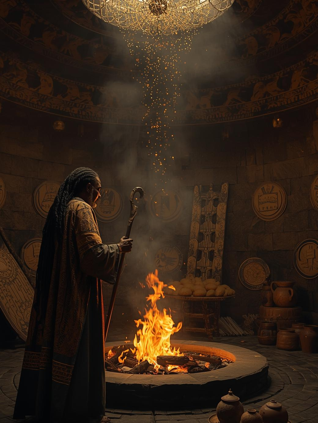 The Churchwarden – Keeper of the Hearth Fire Oracle Card