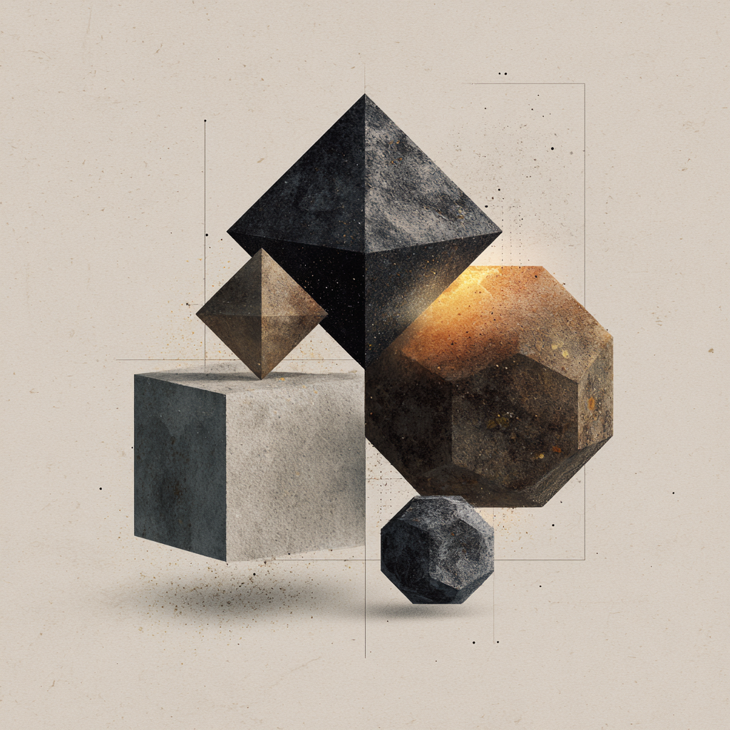 Five Platonic Solids