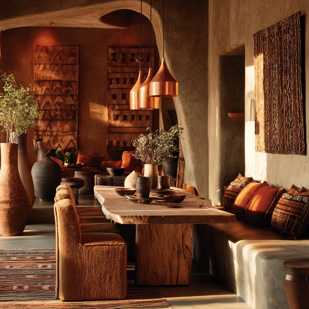 Orange · Amber · Sunset Copper Dining Room