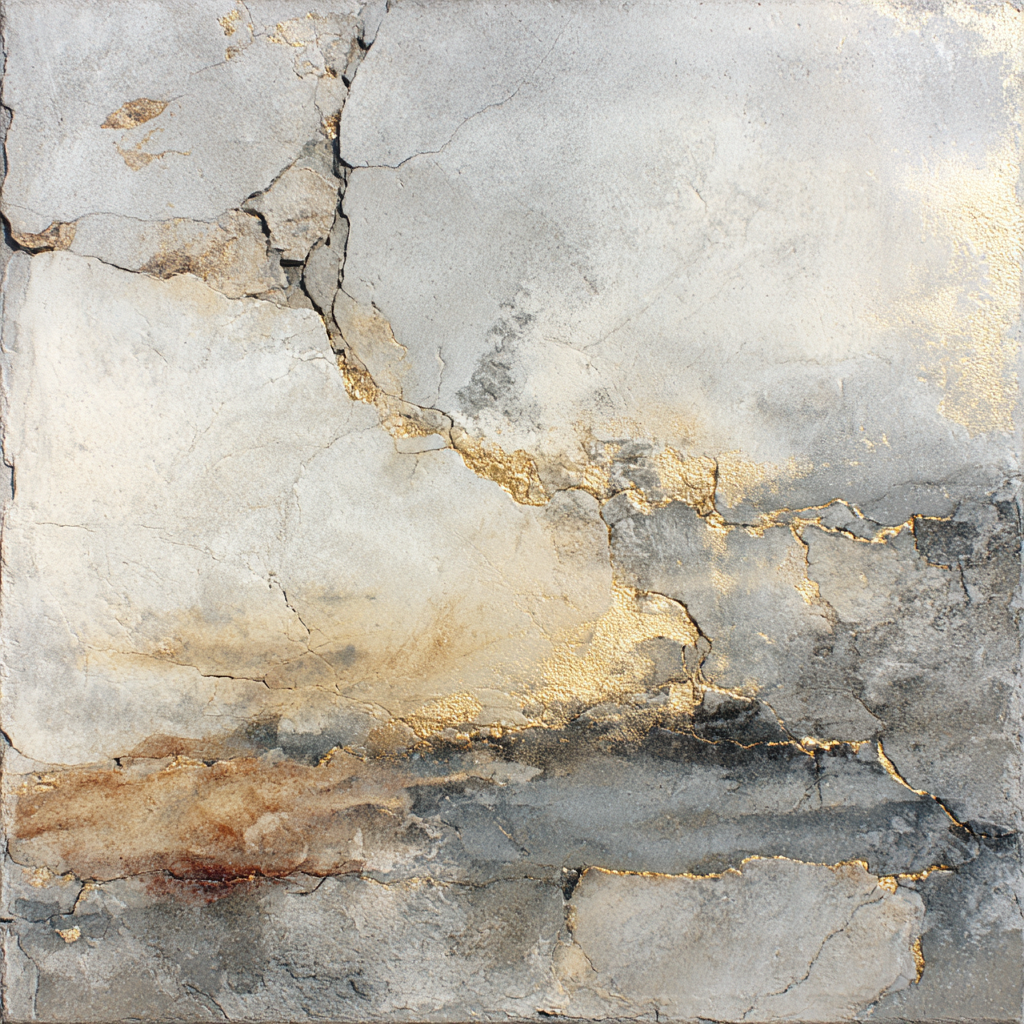 Stone Grey, Brown, and Gold