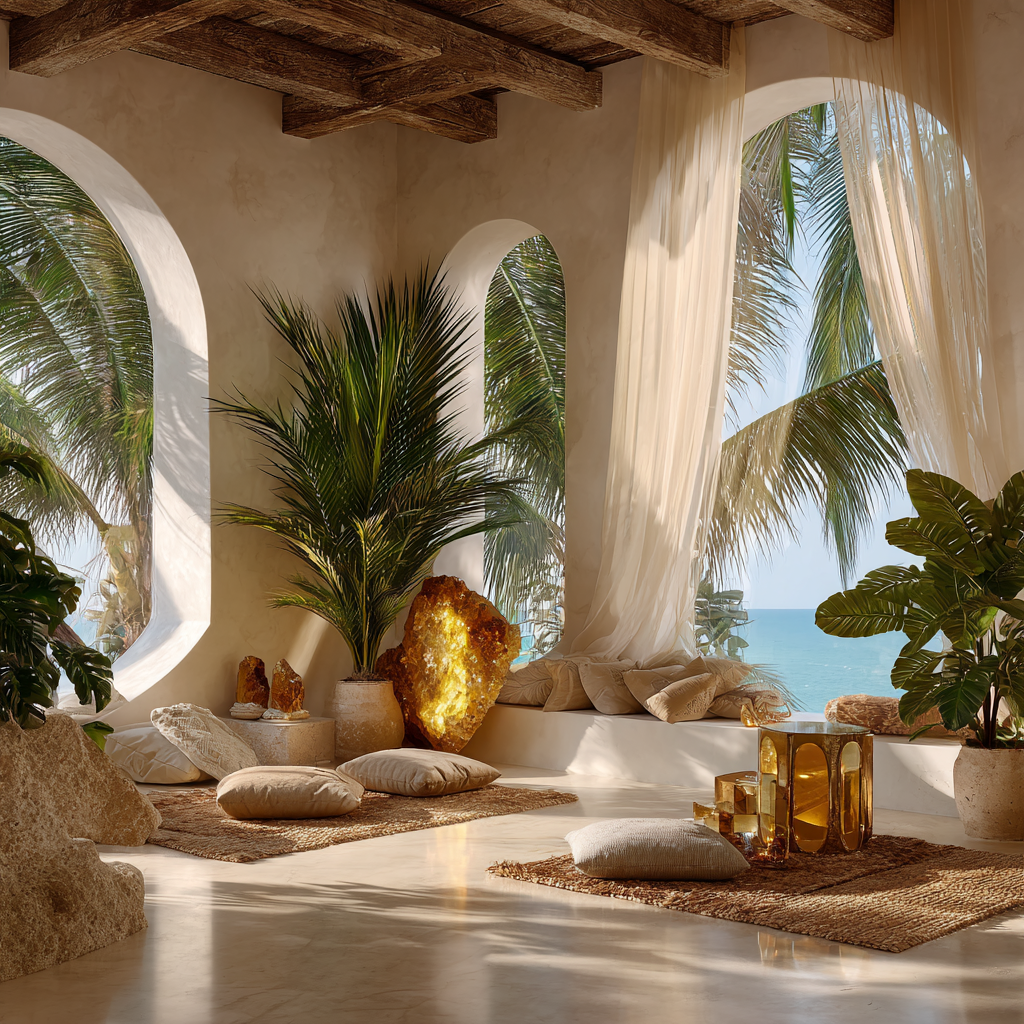 Golden Topaz meditation room