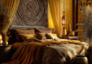 Golden Yellow - Warm Honey - Gentle Amber Chromotherapy African Bedroom