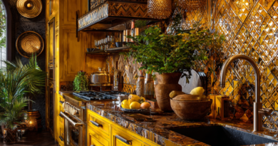 Luminous Golden Yellow - Disciplined Amber - Focused Bronze Chromotherapy Kitchen