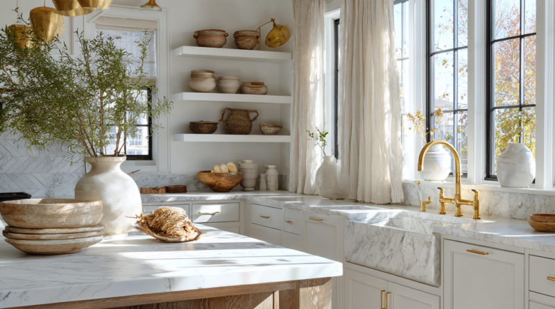 African Modern Farmhouse kitchen