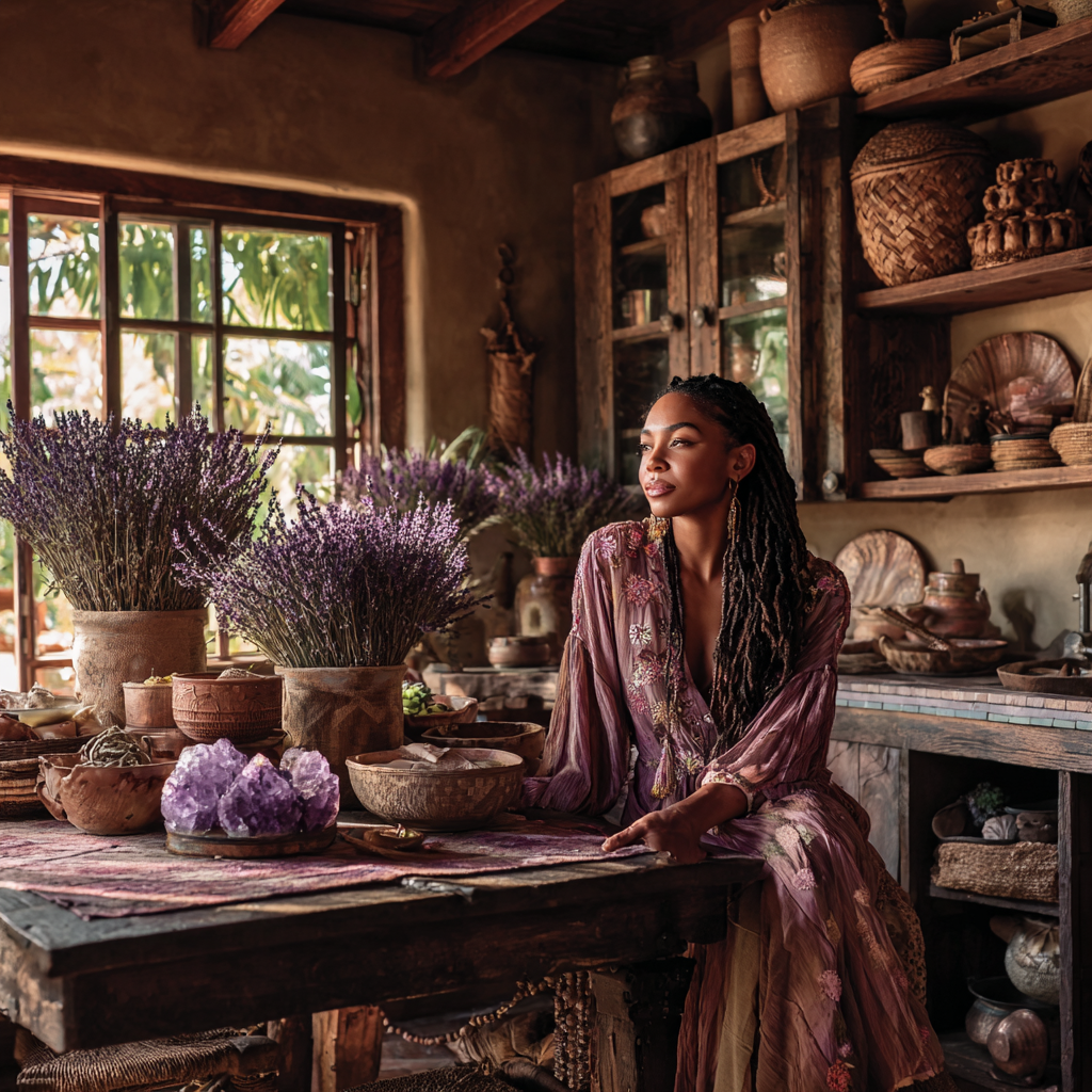 Amethyst chromotherapy