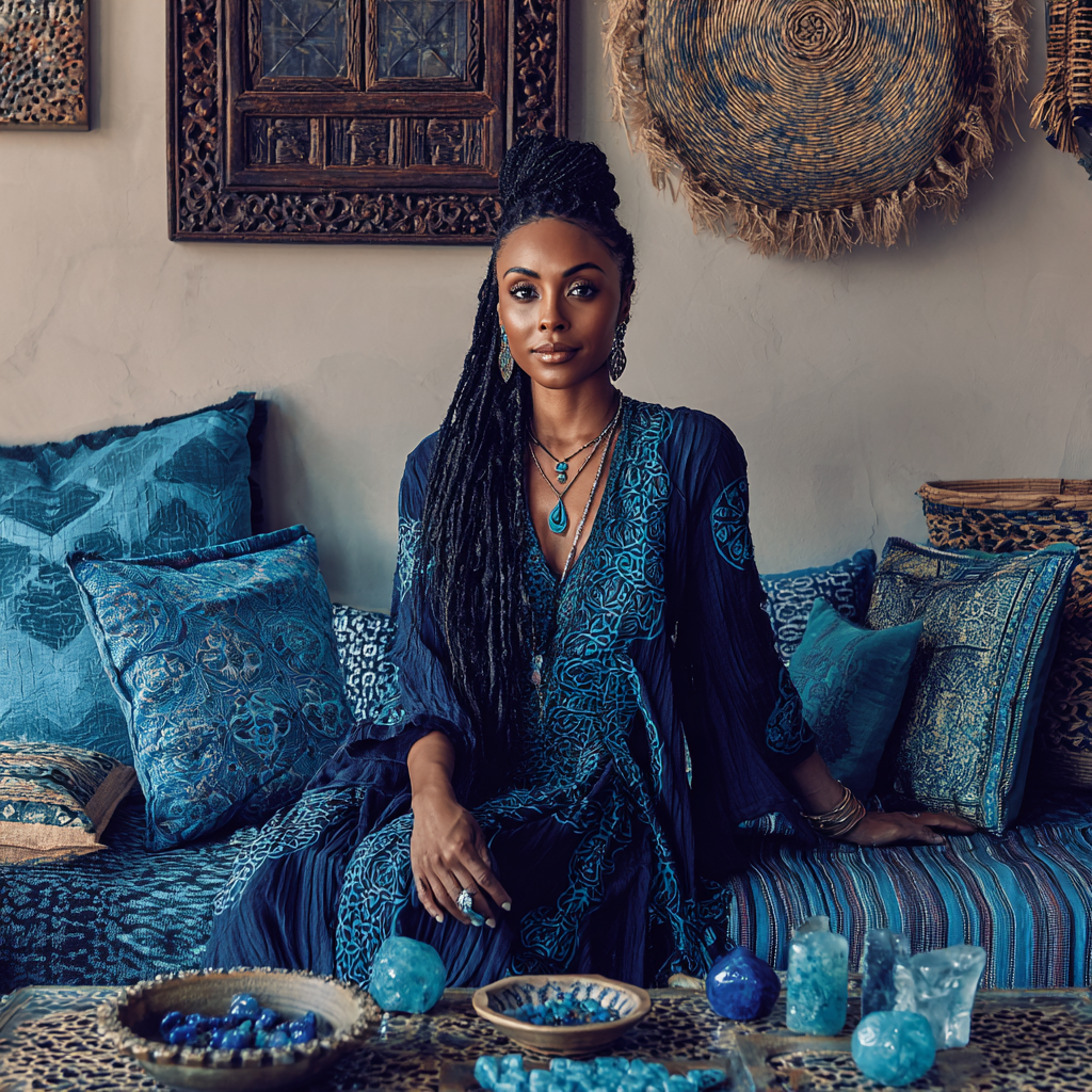 Blue Apatite African Home Dressing room