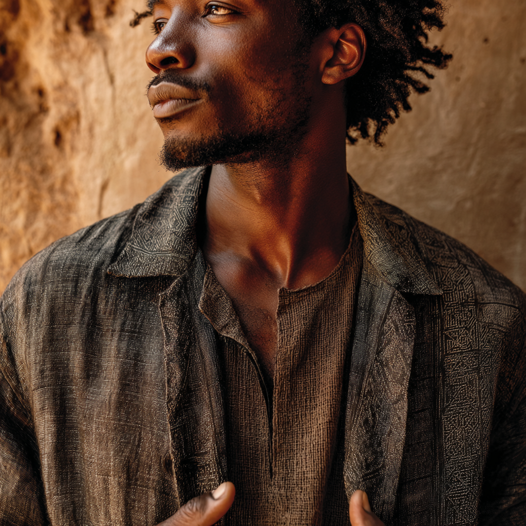 Boho Menswear Earth Star, Fabric as Frequency
