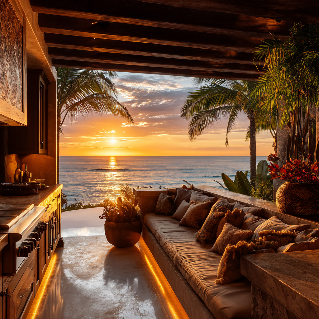 Deep Golden Amber & Soft Horizon Gold Chromotherapy