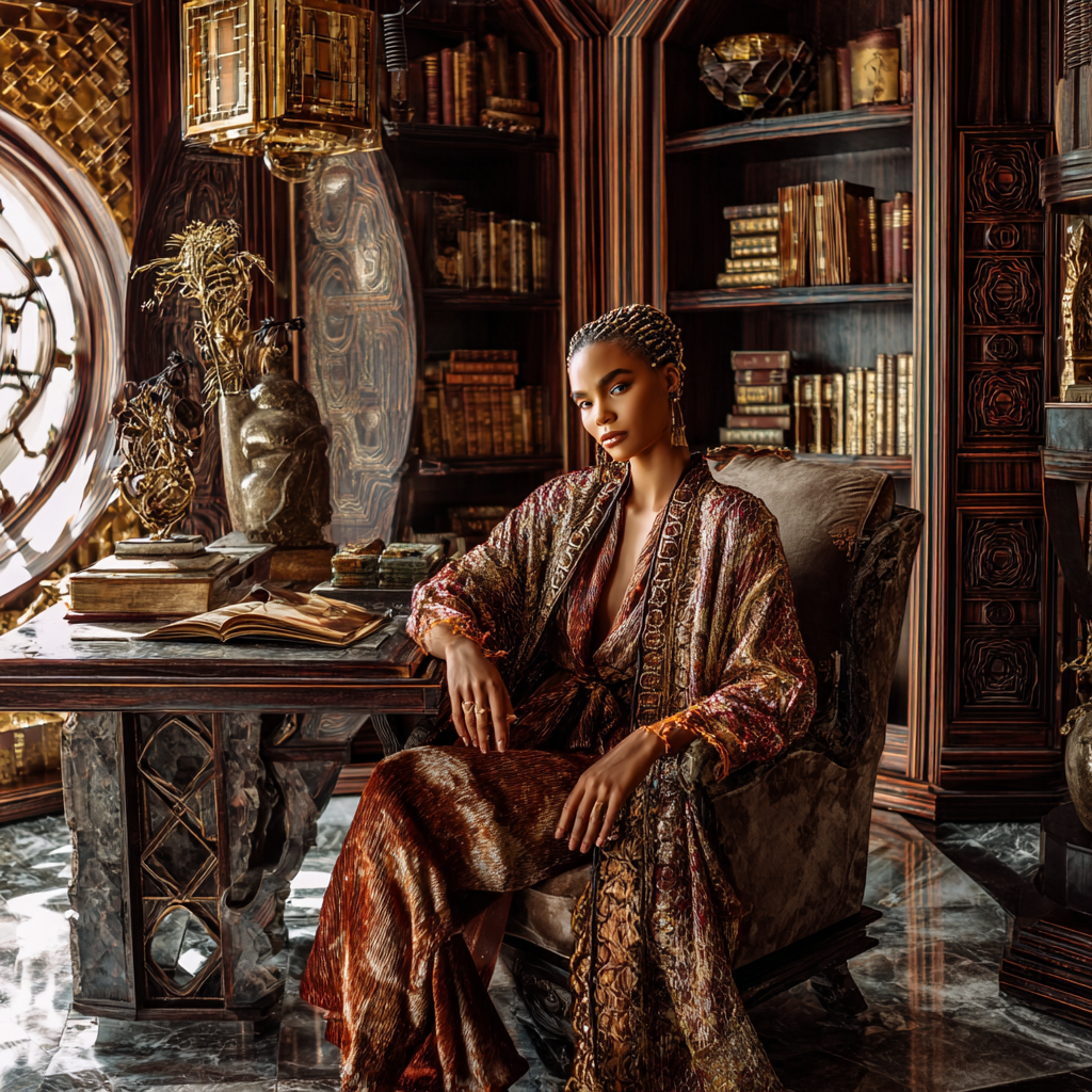 Deep Umber with Breaks of Stone Gray and Quiet Gold