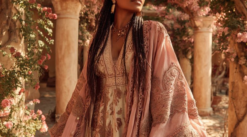 Dusty Pink Boho Clothing