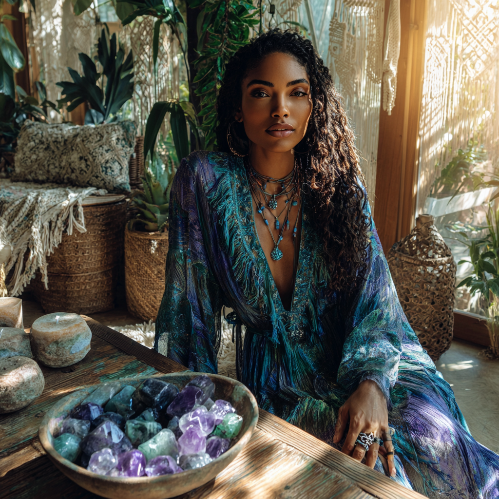 Fluorite crystal in sun room