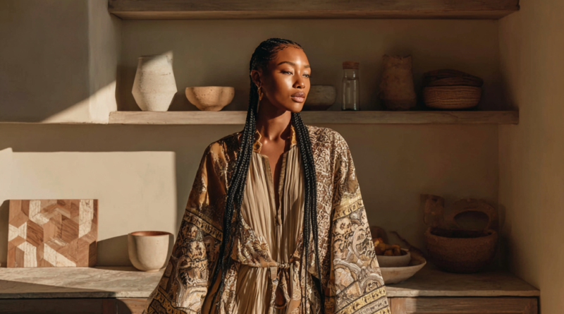 Ginger essential oil in African kitchen