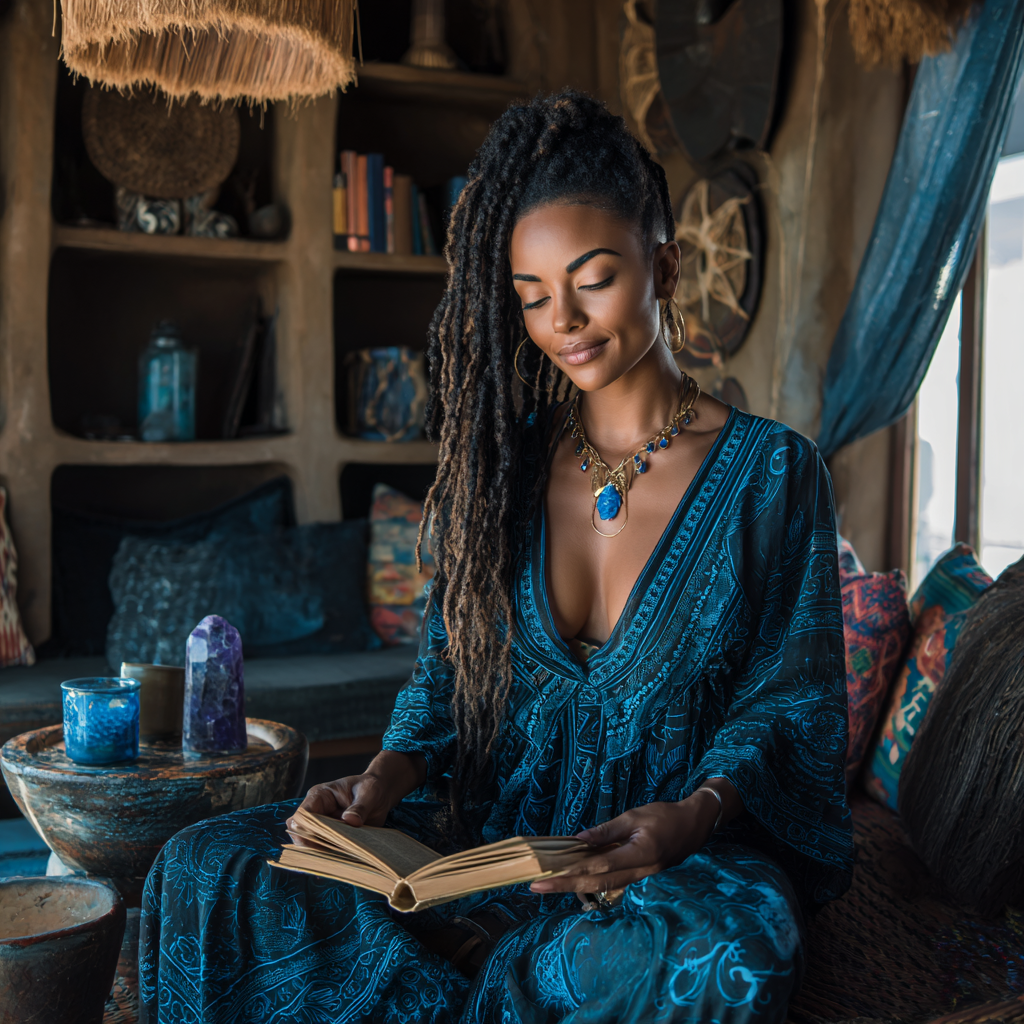 Lapis Lazuli African reading room