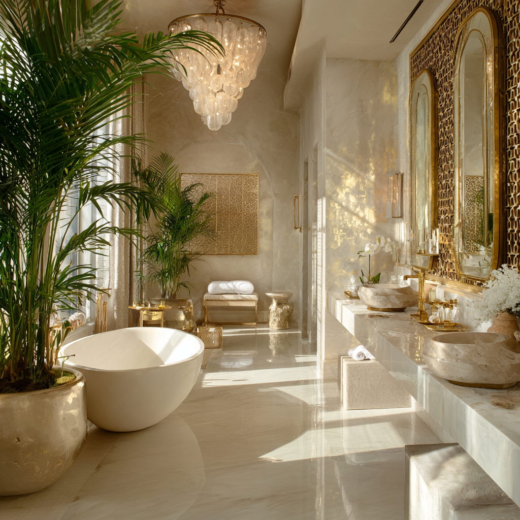 Opalescent Platinum / Diamond White with Gold