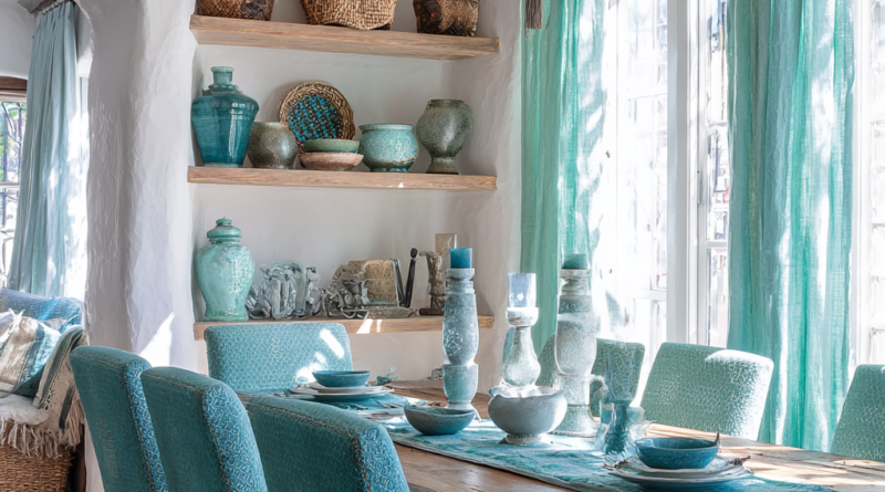 Turquoise - Silver - Pearl White Chromotherapy