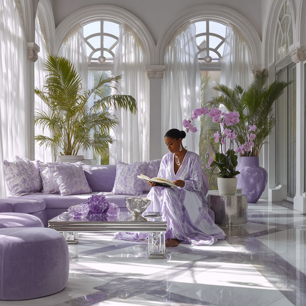 Violet - White - Luminous Platinum Chromotherapy