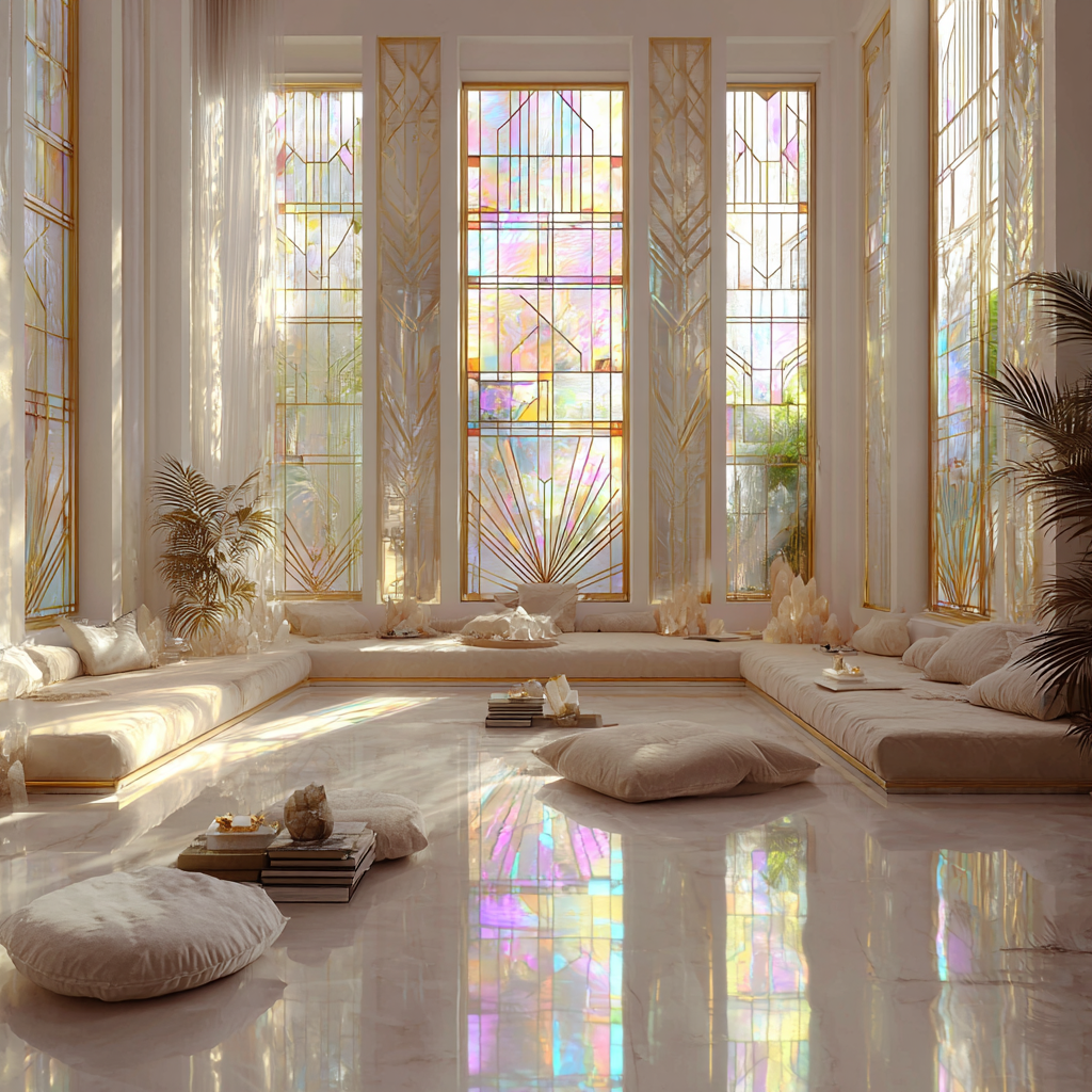 White – Gold – Iridescent Light Chromotherapy