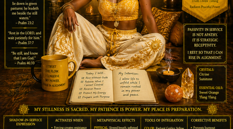 passive one shadow in service, solar plexus chakra