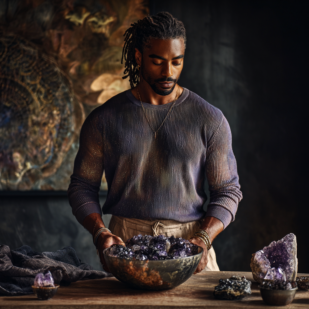 Black Lava Salt And Chakra Healing