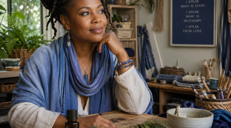 Black Spruce essential oil in workroom
