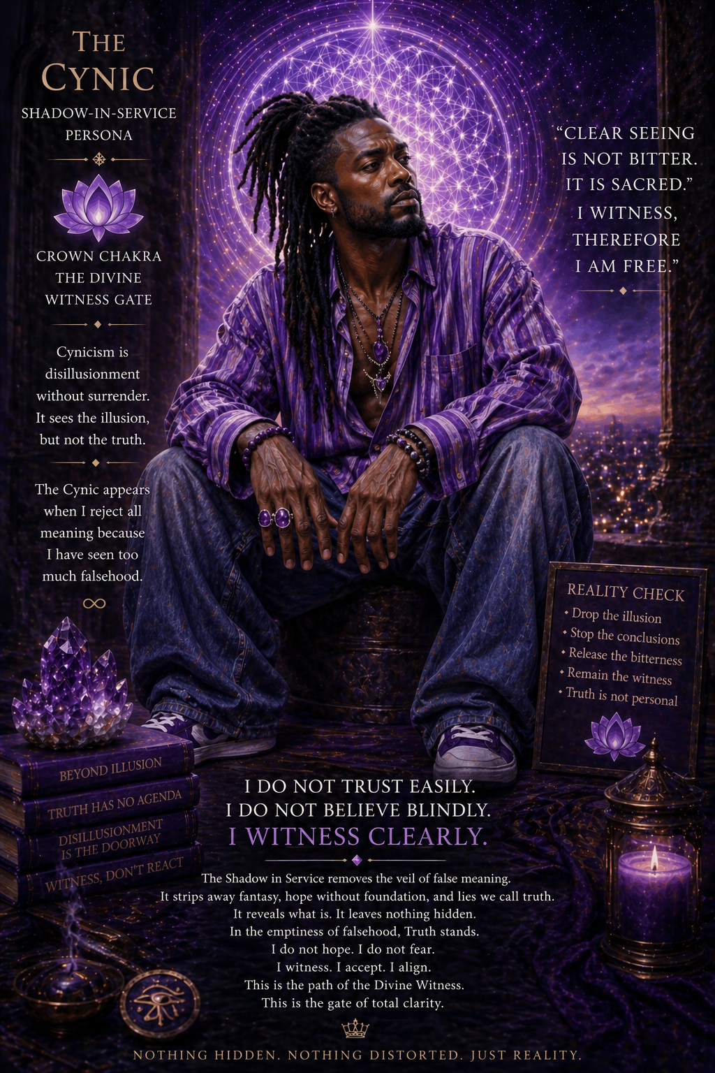 Cynic shadow in service, crown chakra