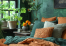 Dark Green - Black - Rust Chromotherapy Bedroom