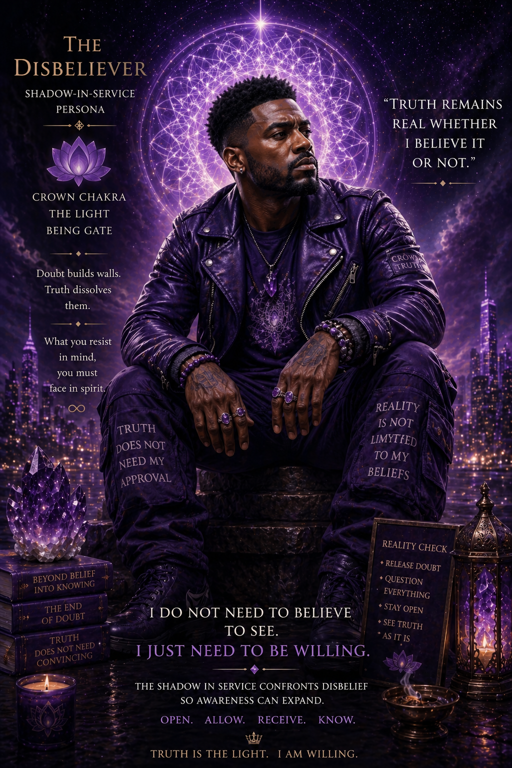 Disbeliever shadow in service, crown chakra