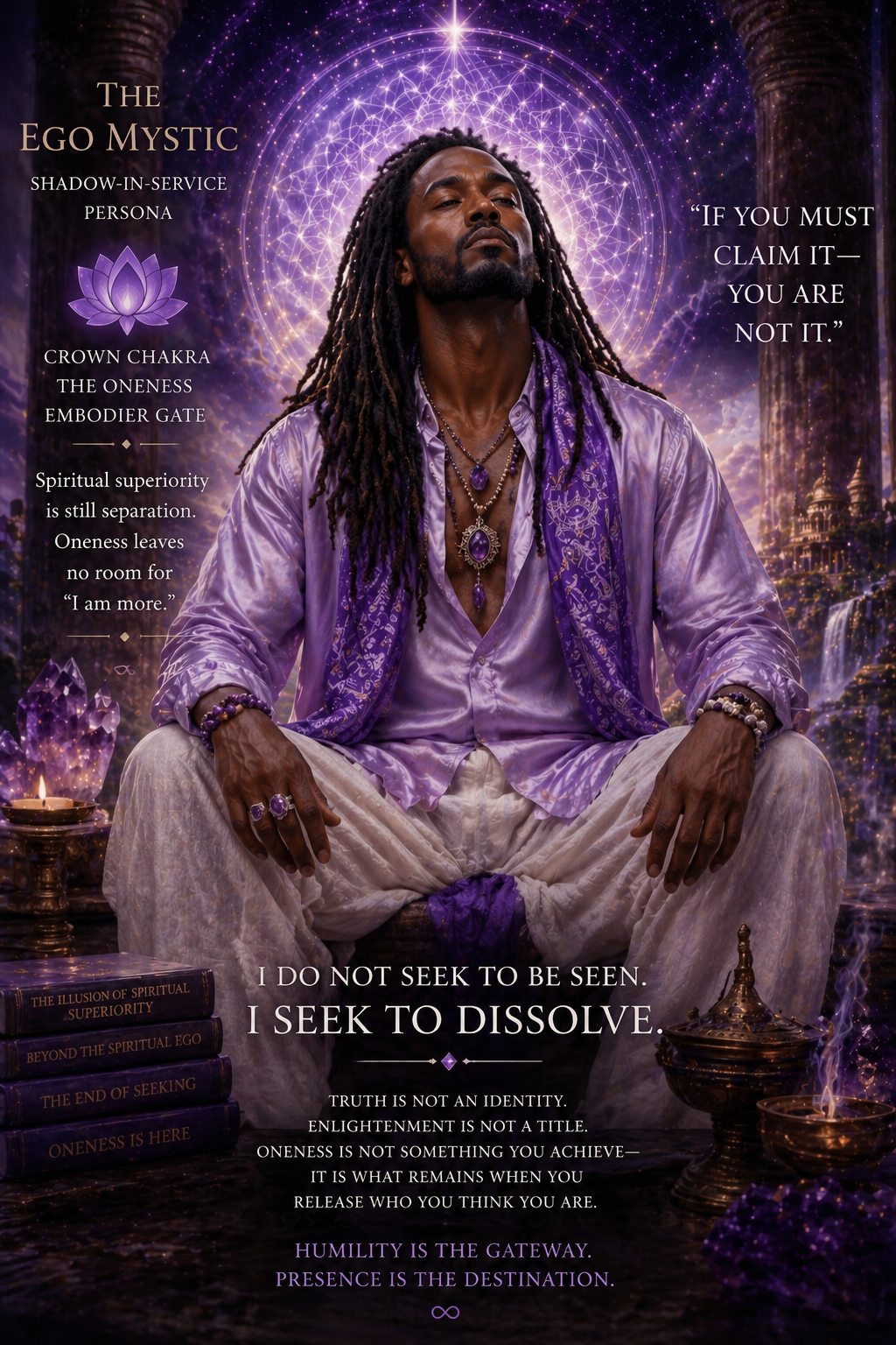 Ego Mystic shadow in service, crown chakra