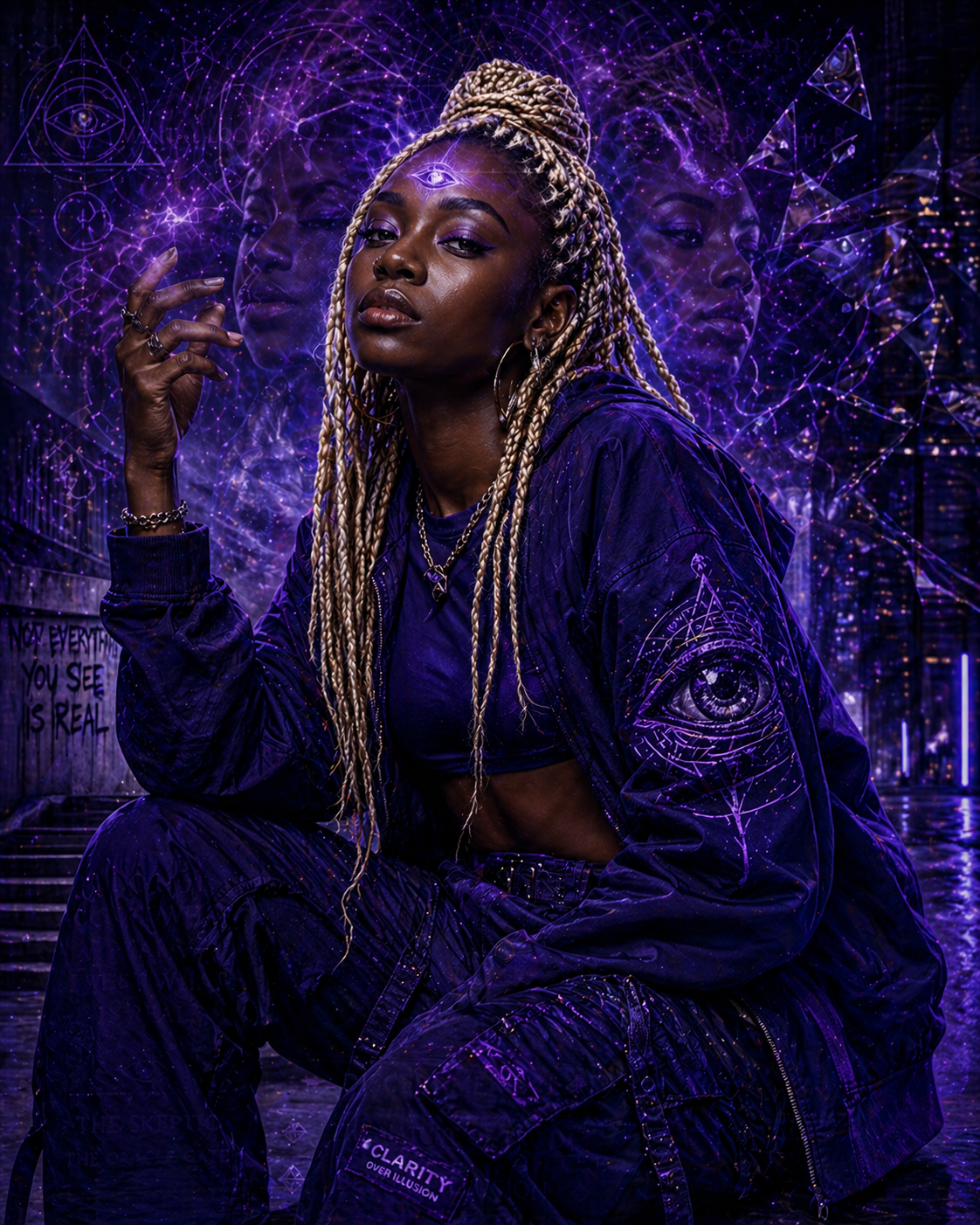 Illusionist shadow in service, third eye chakra