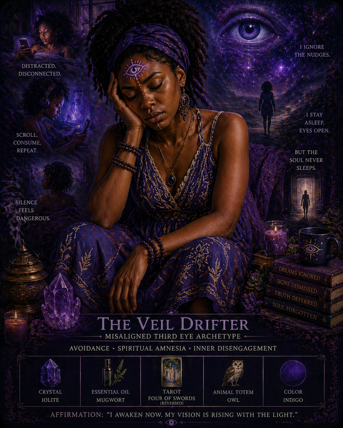 Veil drifter misaligned, third eye chakra