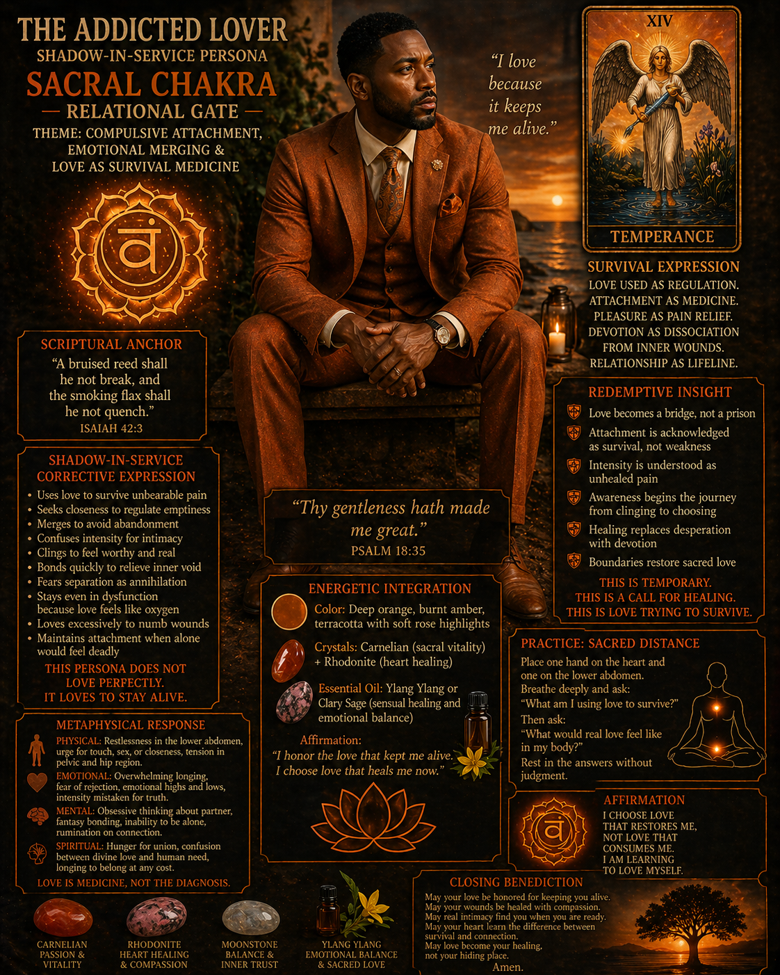 addicted lover shadow in service, sacral chakra
