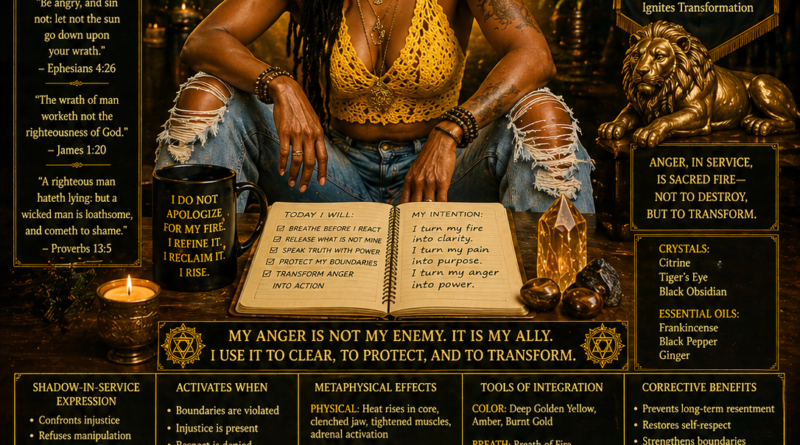 angry one shadow in service, solar plexus chakra