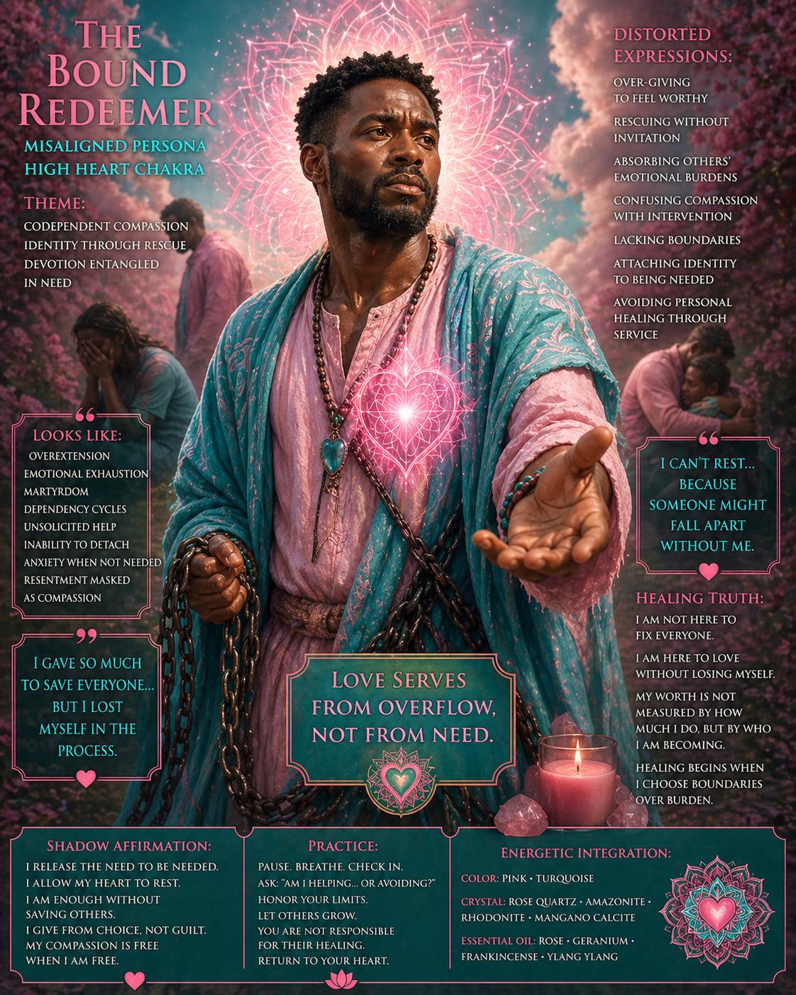 bound redeemer misaligned, high heart chakra