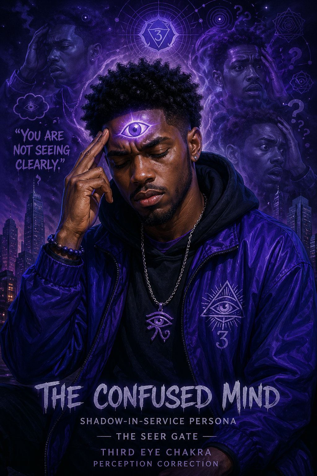 confused mind, shadow in service, third-eye chakra