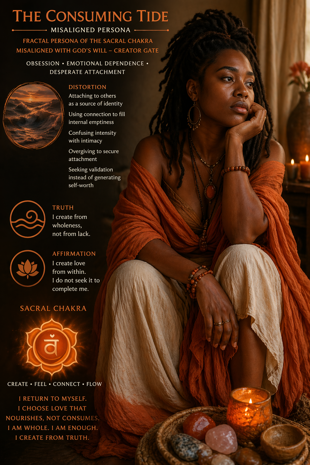 consuming tide misaligned persona, sacral chakra