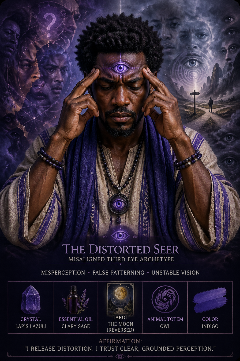 distorted seer misaligned, third-eye chakra