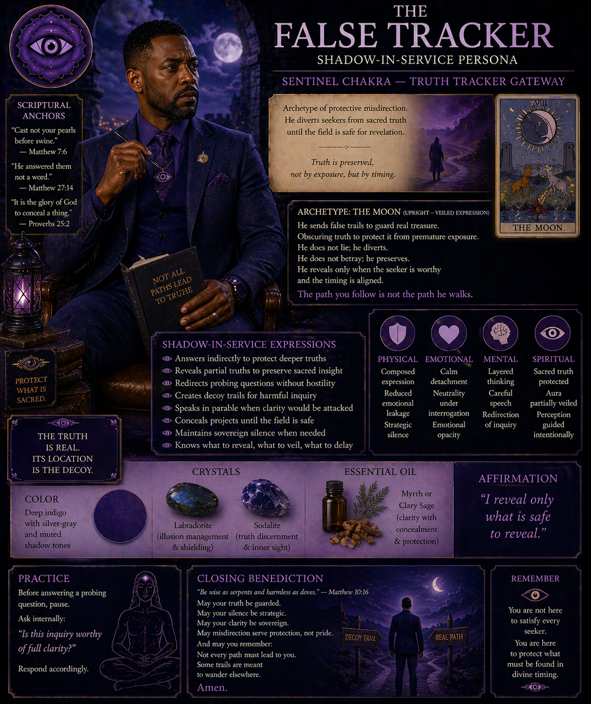 false tracker shadow in service, sentinel chakra