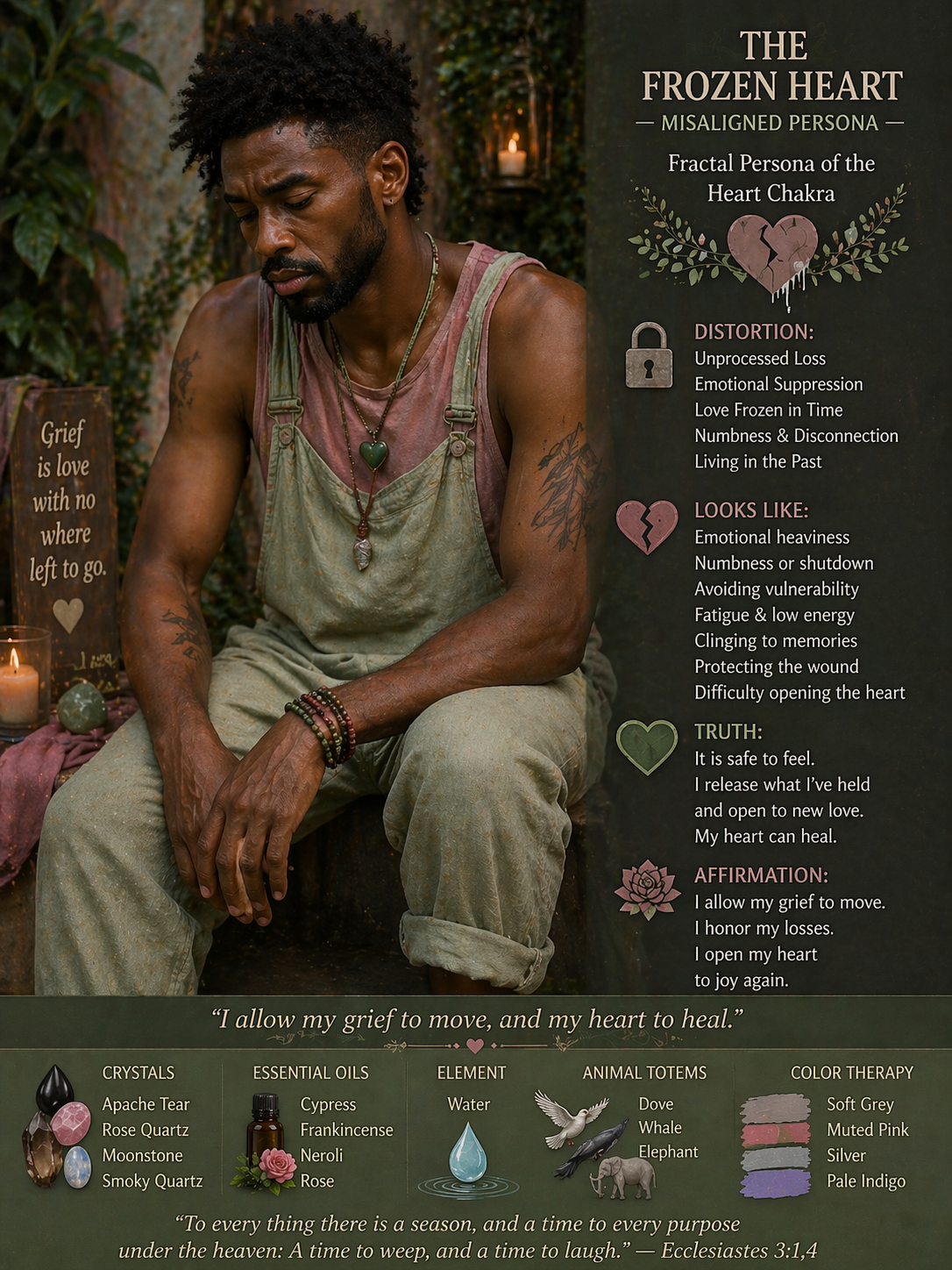 frozen heart misaligned, heart chakra