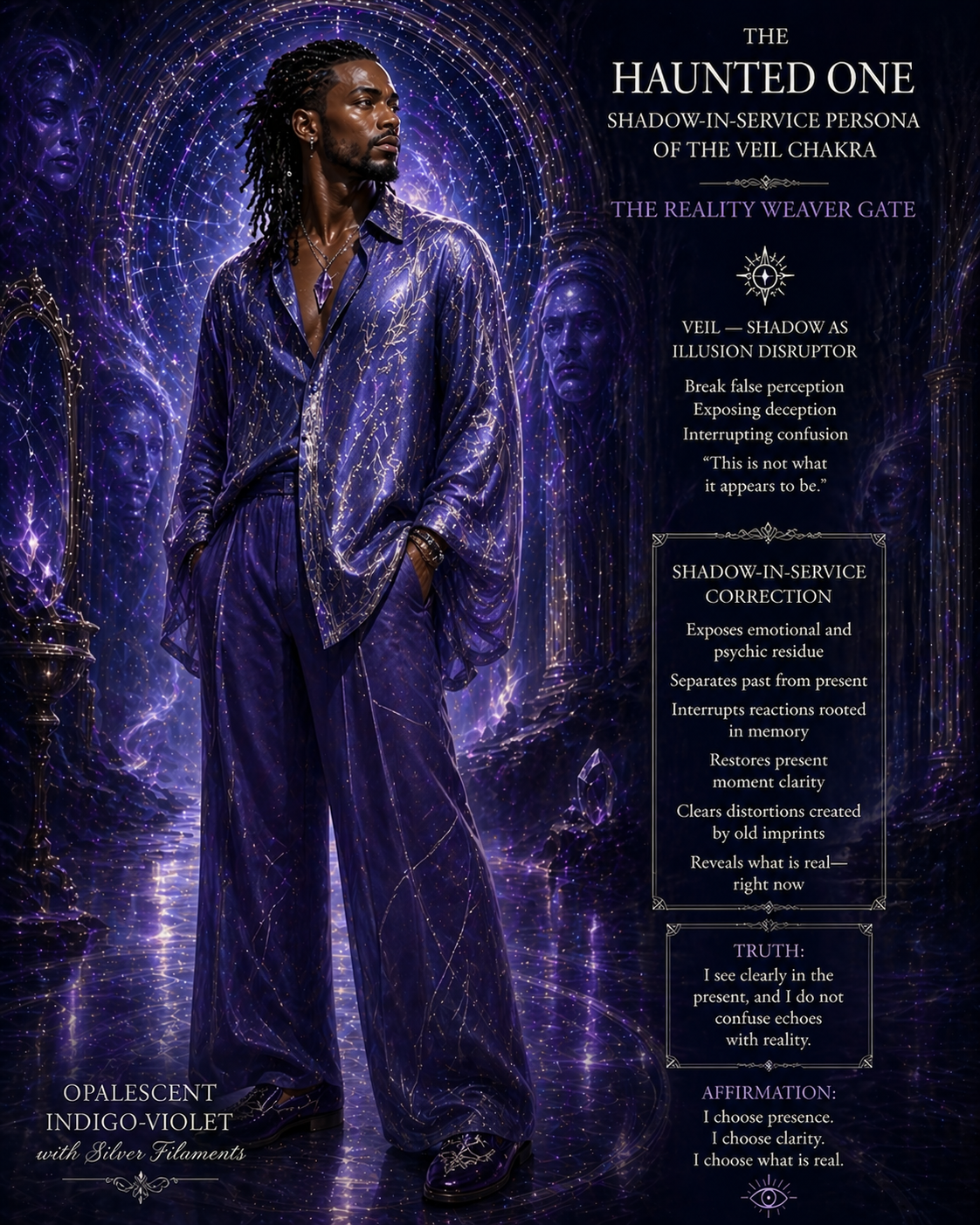 haunted one shadow-in-service, veil chakra